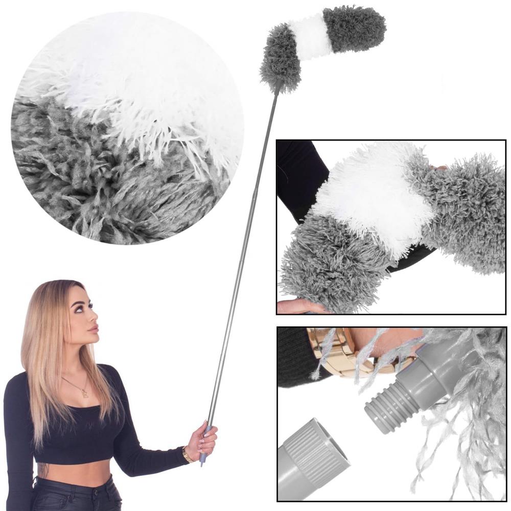 Pamatuf pentru praf cu coada telescopica pentru zone greu accesibile, 2 piese, 78-280 cm
