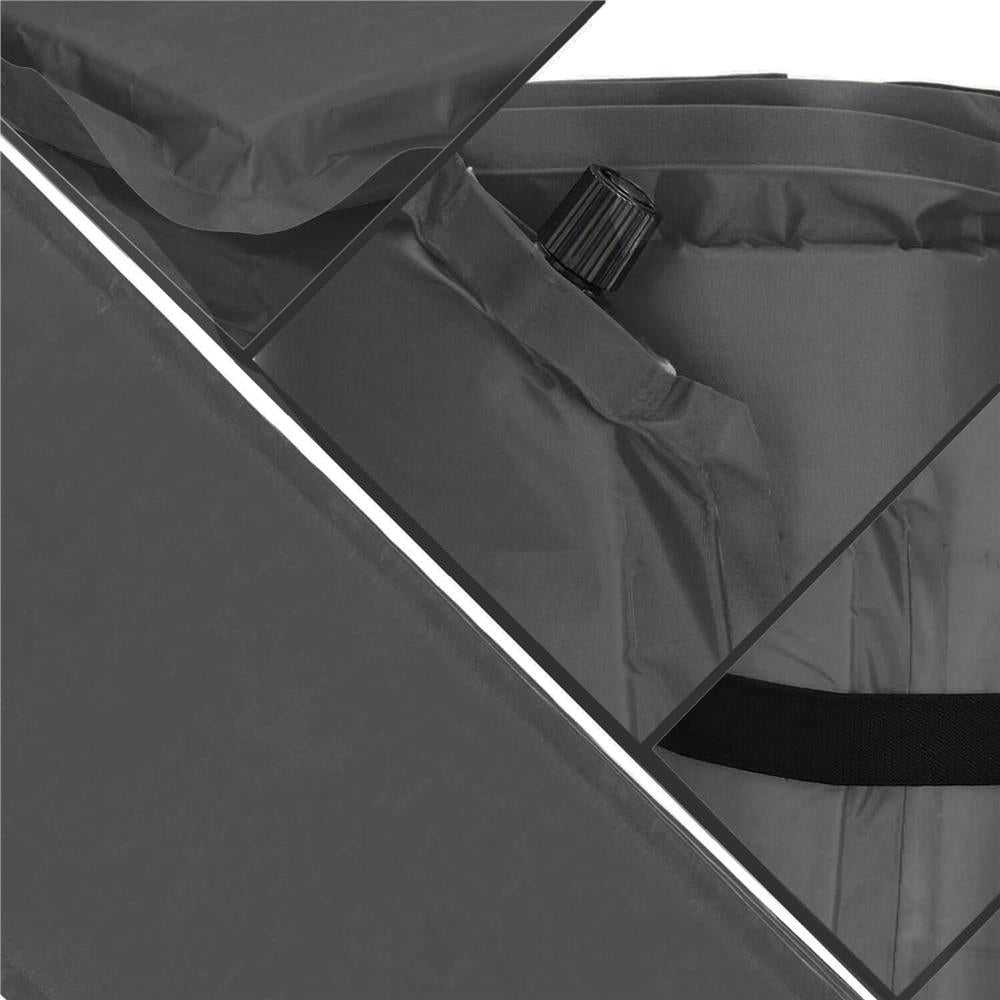 Saltea plabila din spuma poliuretanica, cu autoumflare, 180x50x2.5cm, gri