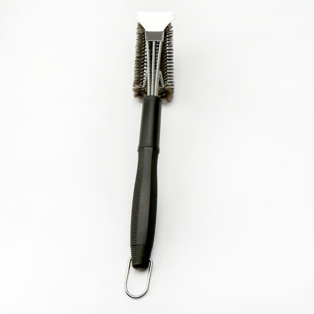 Perie de Sarma pentru Gratar, Maner 45 cm, din Otel inoxidabil, 45X7X10, Negru
