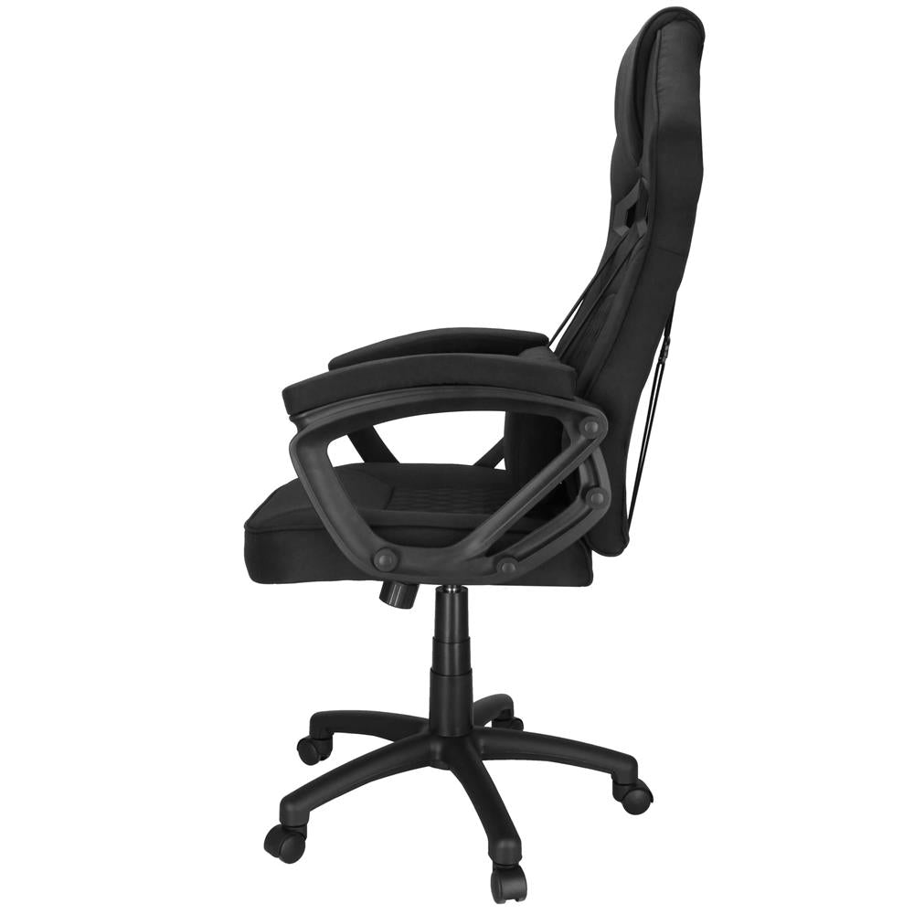Scaun de birou ergonomic cu reglaj pe inaltime, functie de balans si perna lombara, 59x52x125 cm, negru