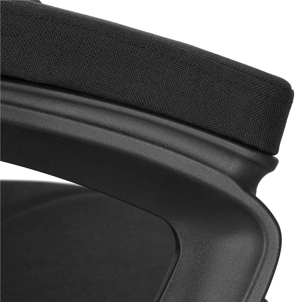 Scaun de birou ergonomic cu reglaj pe inaltime, functie de balans si perna lombara, 59x52x125 cm, negru
