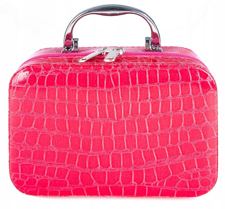 Trusa de machiaj pentru fetite, geanta cu 22 de accesorii cosmetice, fara lichide sau substante chimice, roz