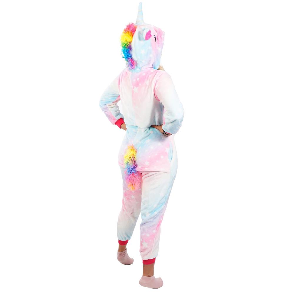 Pijama tip salopeta pentru dama, model unicorn, marime S