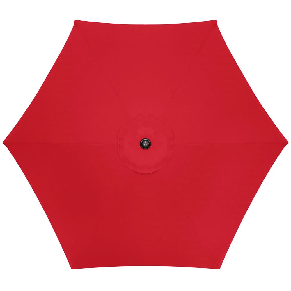 Umbrela terasa gradina, cu manivela si inclinare, diametru 250cm, Rosu