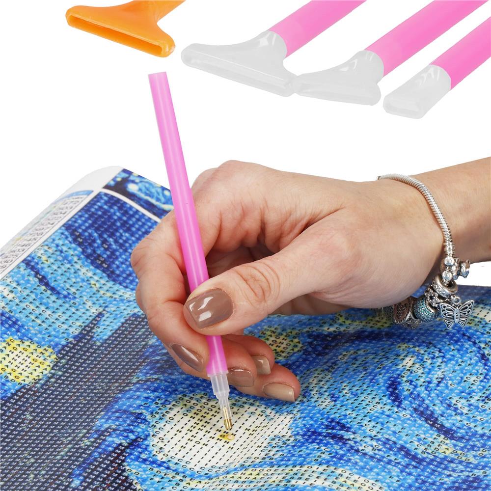 Set de accesorii pentru broderie cu diamante 5D, 22 piese, cu geanta depozitare
