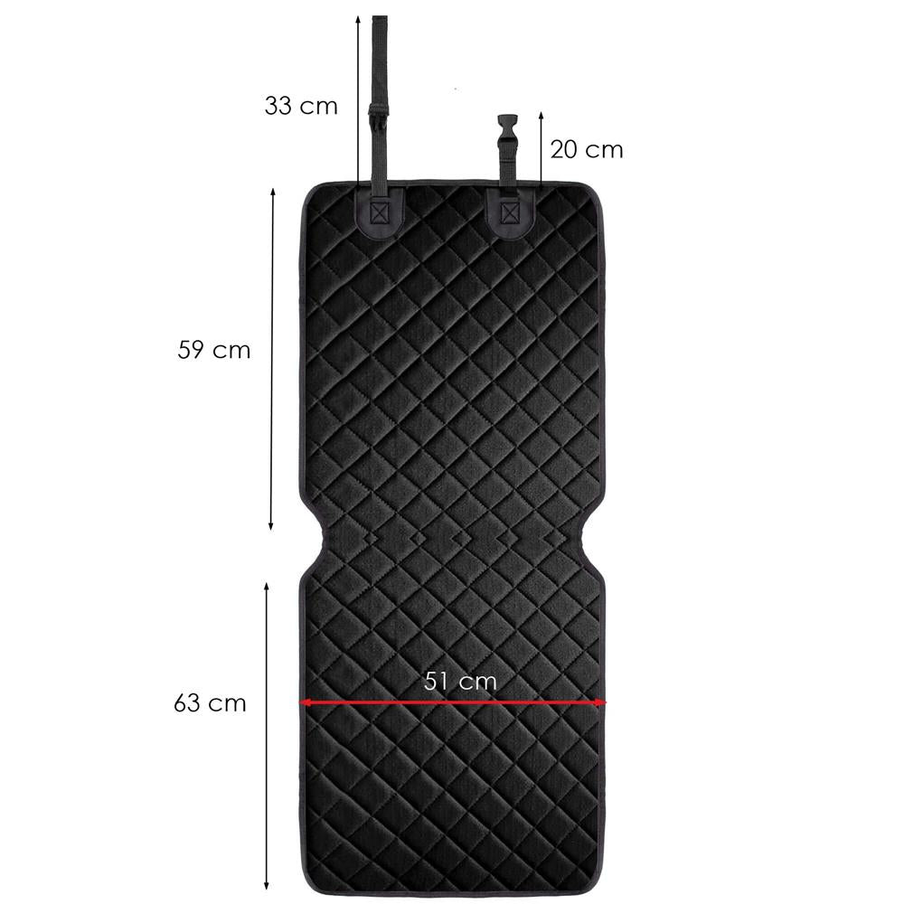 Husa scaun auto fata pentru animale de companie, impermeabila si antiderapanta, 122x51cm, negru