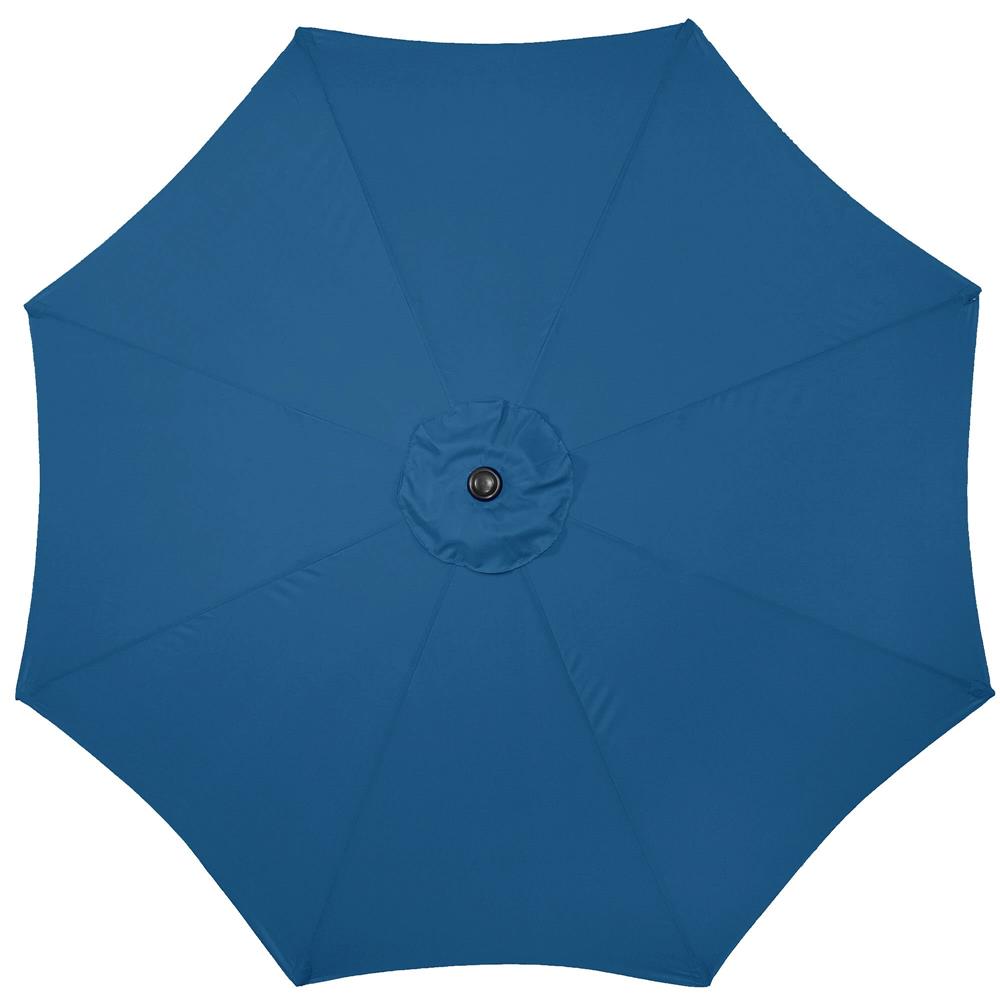 Umbrela terasa gradina, cu manivela si inclinare, diametru 300cm, Albastru