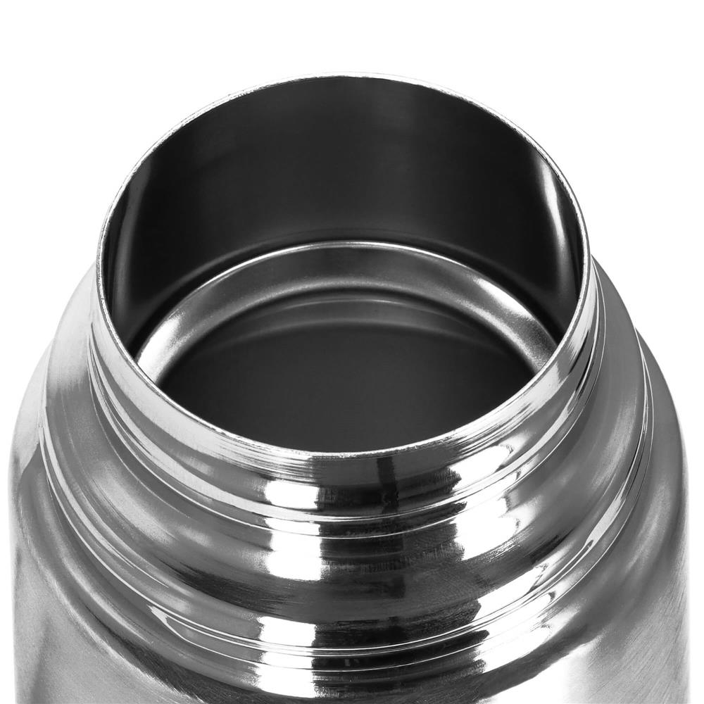 Cana termos cu pahar, perete din inox dublu izolat, 500ml, 24cm, argintiu