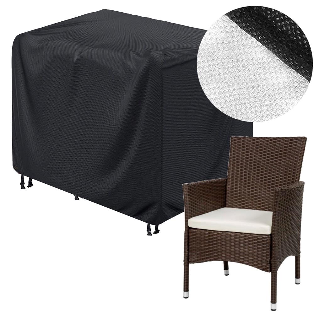 Husa mobilier gradina, impermeabila, cu protectie UV, 70x70x125cm, negru