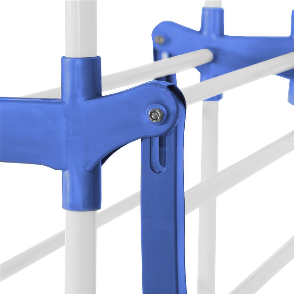 Uscator vertical pentru rufe, mobil si pliabil, cu doua umerase, 75x57x170cm, sarcina 15kg