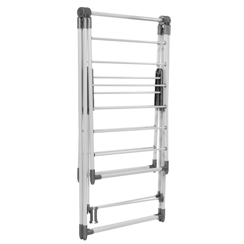 Uscator de rufe pliabil, 3 platforme cu etaj intermediar de agatat, 156x57x100cm