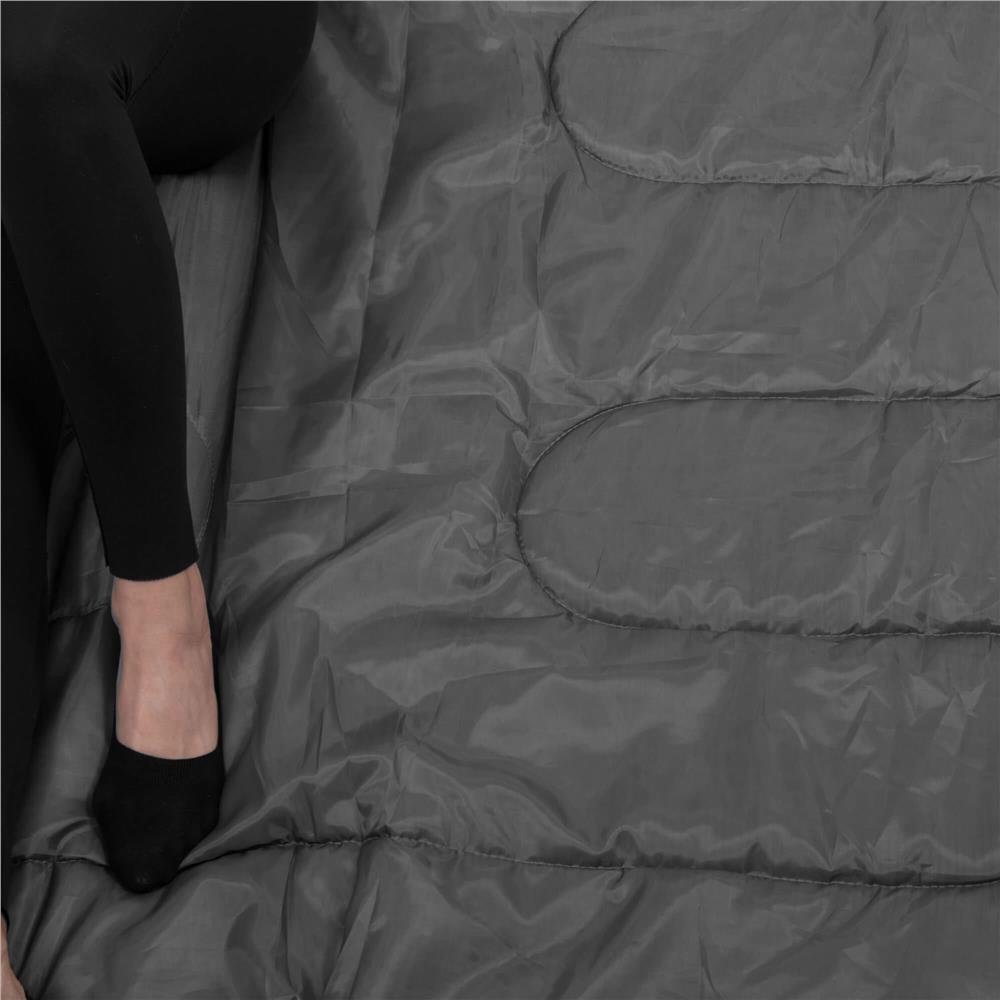Sac de dormit tip mumie, cu geanta de transport, 210x73cm, 8-20grade, culoare negru