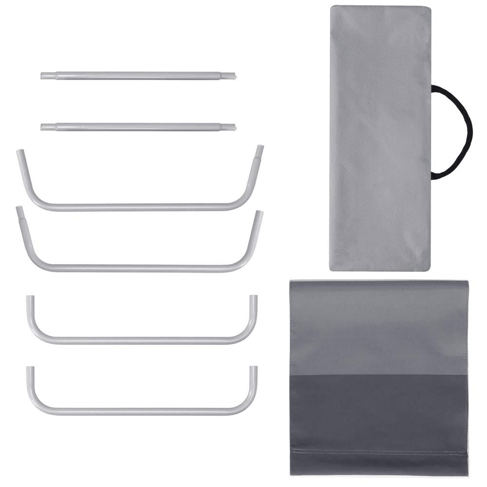 Scaun de plaja Sersimo GC055, pliabil, 90kg, 52x88cm, gri