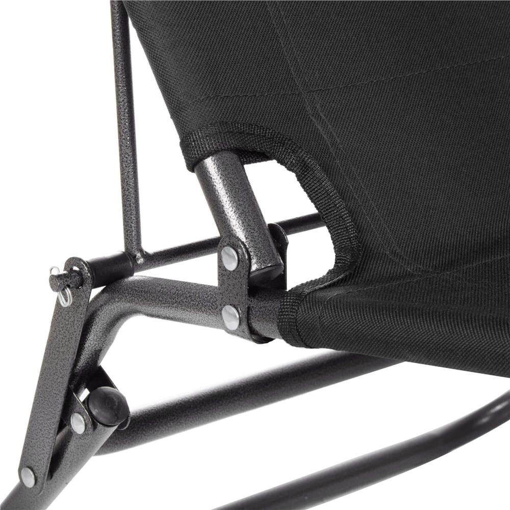 Sezlong pliabil Relax Zero Gravity, 80x60x153cm, negru