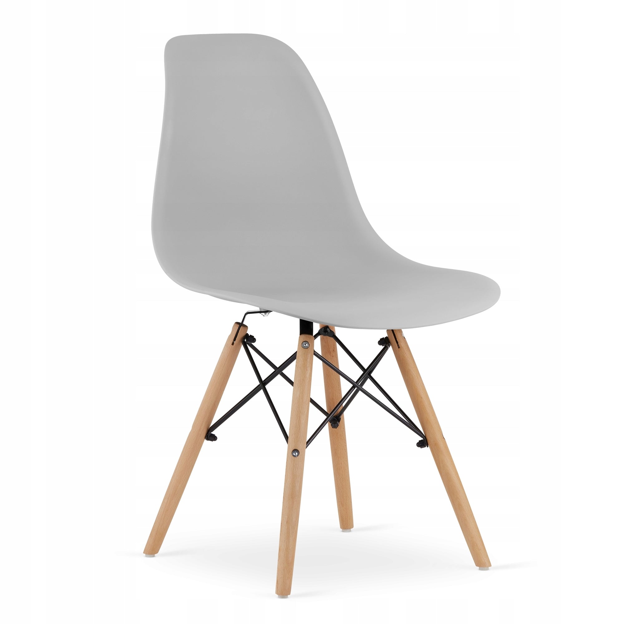 Set 4 scaune dining Scandinav pentru bucatarie, 38x42x82cm, gri