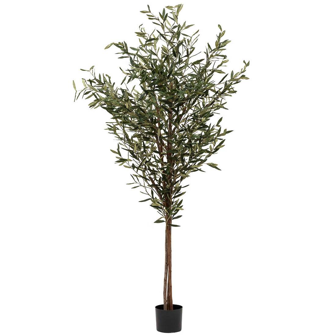 Planta artificiala Atmosphera Maslin decorativ cu ghiveci, 210 cm, verde