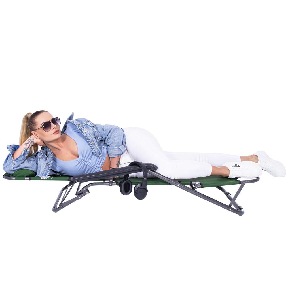 Sezlong pliabil SERSIMO GC5, Relax Zero Gravity, 80x60x153cm, Verde