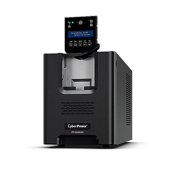 UPS CYBER POWER Line Int. cu Sinusoida Pura,tower, 1500VA/ 1350W,AVR,8xIEC,LCD,1xRBP0023,Backup 4-12 min,incarcare 8h,USB,RS232,GreenP,serie PR "PR1500ELCD"
