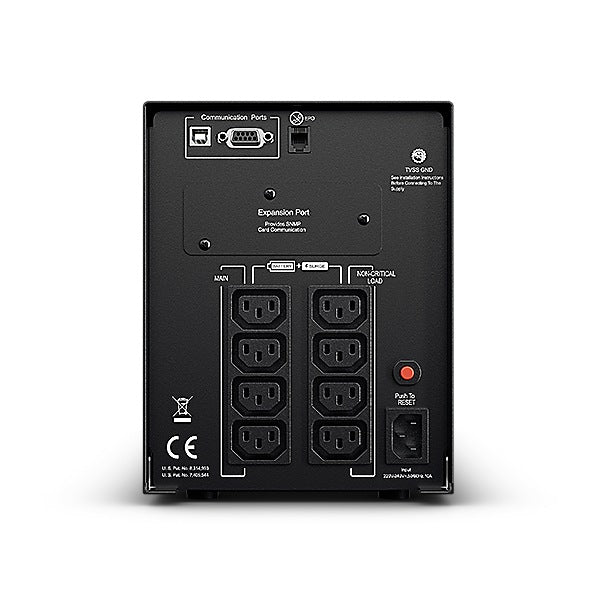 UPS CYBER POWER Line Int. cu Sinusoida Pura,tower, 1500VA/ 1350W,AVR,8xIEC,LCD,1xRBP0023,Backup 4-12 min,incarcare 8h,USB,RS232,GreenP,serie PR "PR1500ELCD"