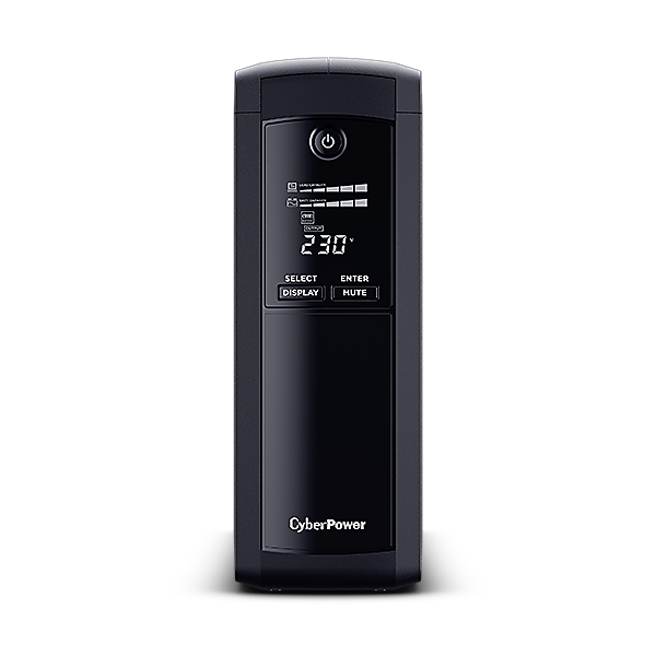 UPS CYBER POWER Line Int. cu manag,tower,1600VA/ 960W,AVR,5xSchuko,LCD,2x 12V/9Ah,Backup 1-8 min,incarcare 8h,conector USB,RS232,RJ45,GreenP,"VP1600ELCD"