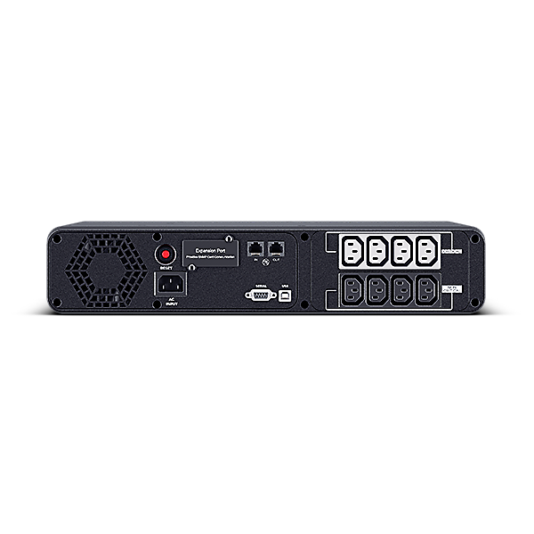 UPS CYBER POWER Line Int. cu Sinusoida Pura,rack 2U,1600VA/ 1000W AVR,8xIEC,LCD,2x 12V/9Ah,Backup 2-9min,incarc.8h,USB,RS232,RJ45,slot SNMP,GreenP,seria CP "CP1600EIPFCRM2U"