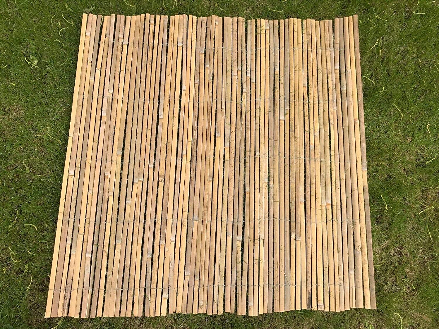 Panou de gard/paravan din bambus Sersimo, 150x500cm, 12mm