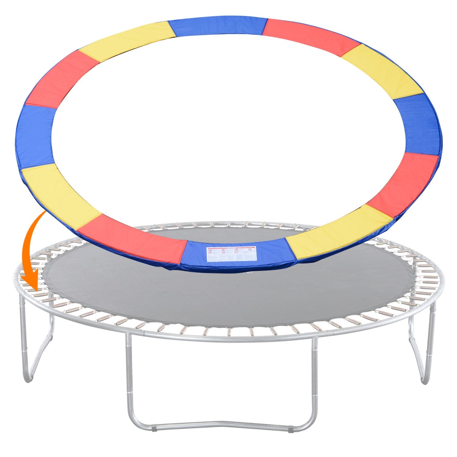 Protectie arcuri pentru trambulina cu diametrul de 305 cm, multicolor