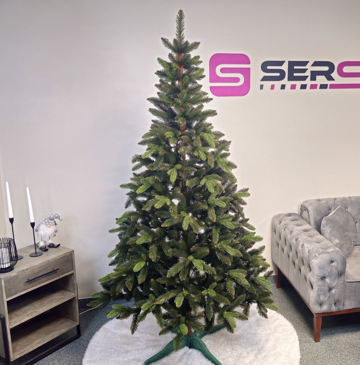 Brad artificial Christmas Deluxe by Sersimo, Victoria Special, 2D+3D, 220cm