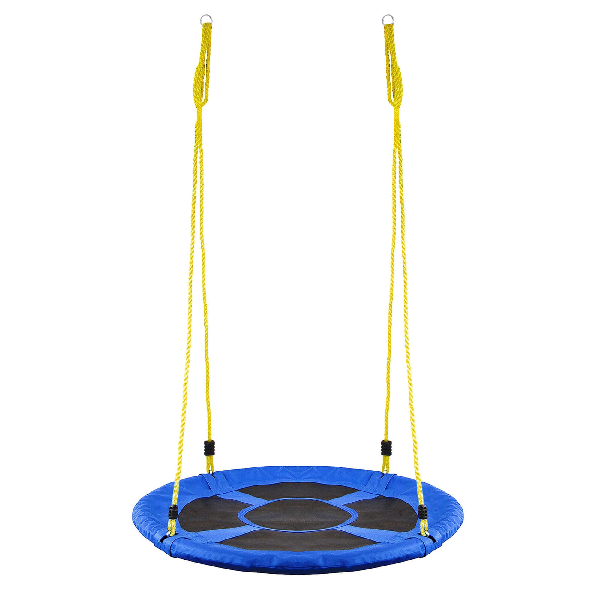Leagan tip cuib Sersimo NS15, diametru 110cm, inaltime reglabila, pentru exterior, sarcina 150 kg, Albastru Negru
