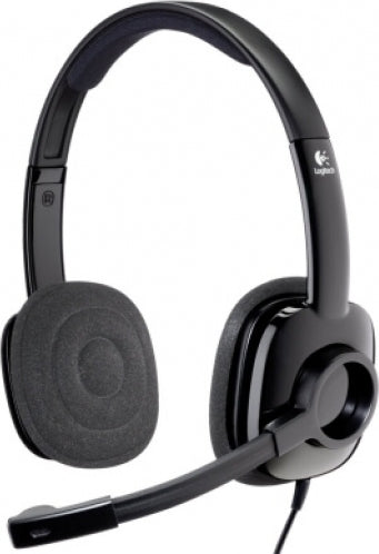 CASTI Logitech, "H151", cu fir, standard, utilizare multimedia, call center, microfon pe brat, conectare prin Jack 3.5 mm, negru, "981-000589"