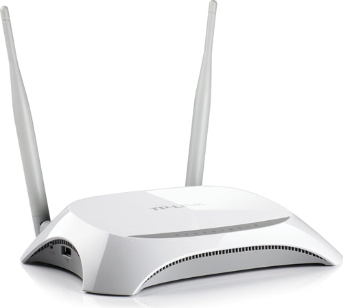 ROUTER TP-LINK wireless. portabil, 3G 300Mbps, 4 porturi 10/100Mbps, compatibil UMTS/HSPA/EVDO, 3G USB modem, 3G/WAN failover, 2T2R, 2.4GHz, 802.11n/g/b, 2 antene "TL-MR3420"
