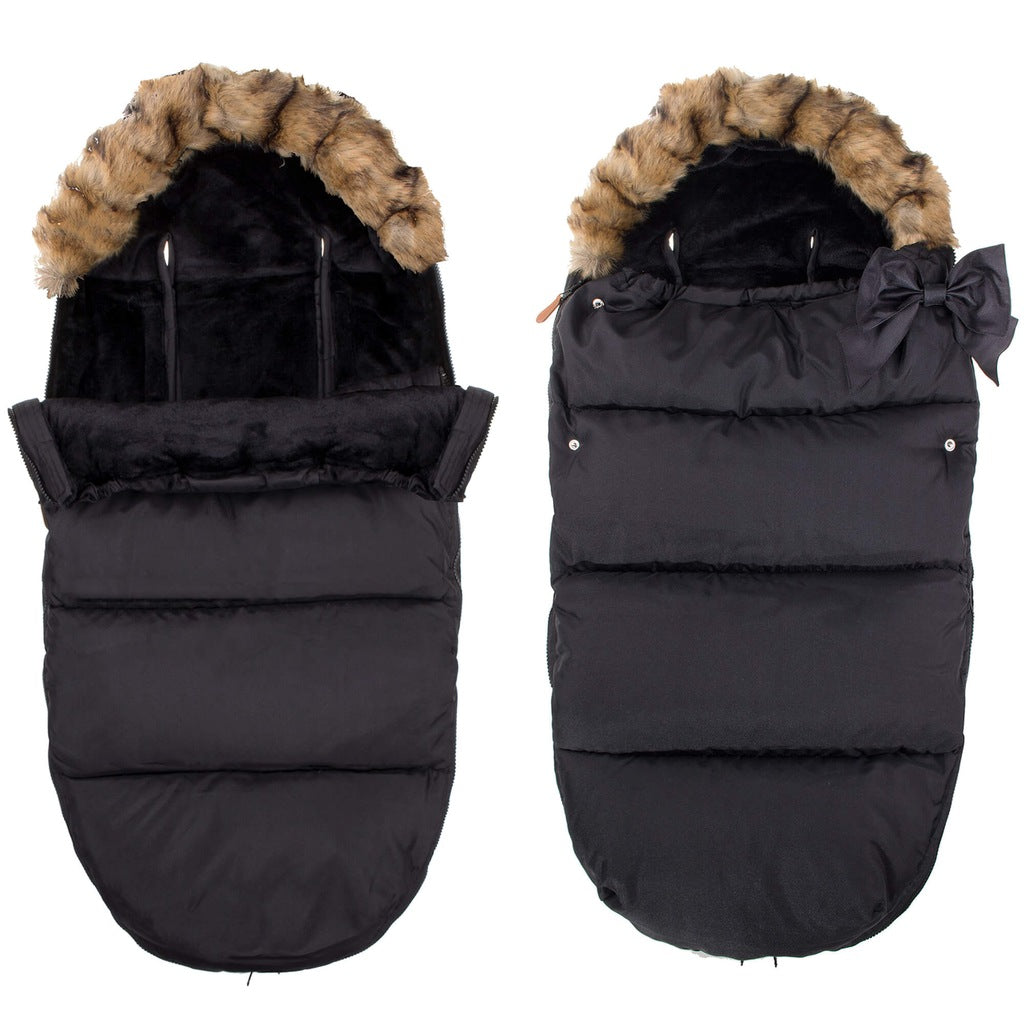 Sac iarna de bebelusi pentru carucior, marime universala, 90x45cm, negru
