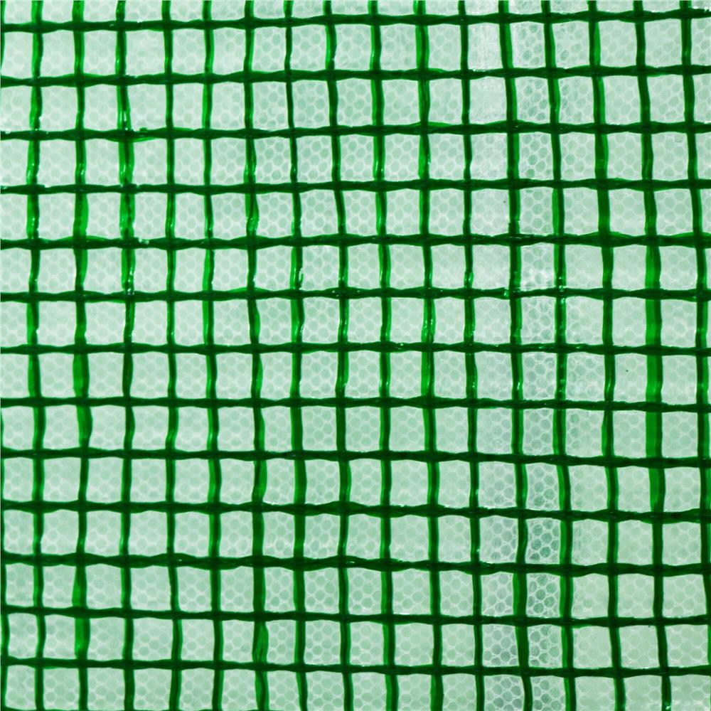 Sera de gradina, tip tunel cu cadru metalic, 200x300cm, 6 ferestre, verde, 6 mp