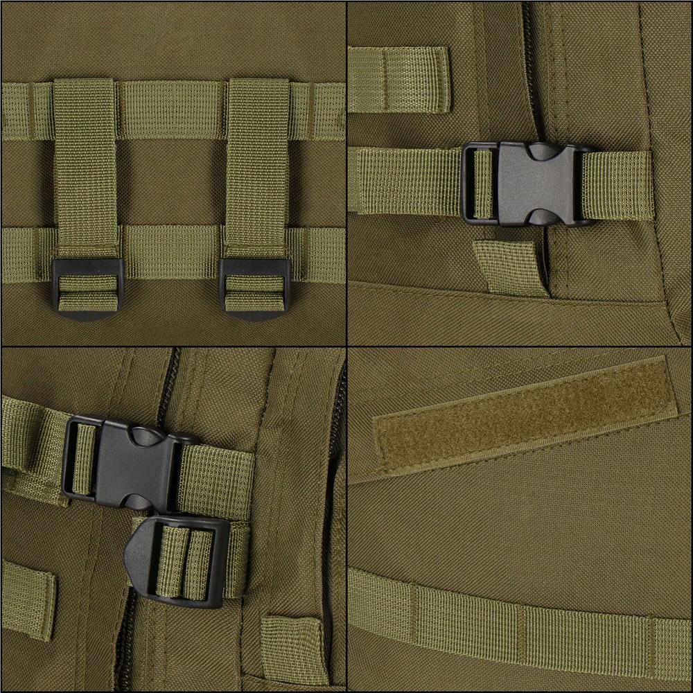 Rucsac militar pentru drumetie, impermeabil, compartimentat, 35L, verde