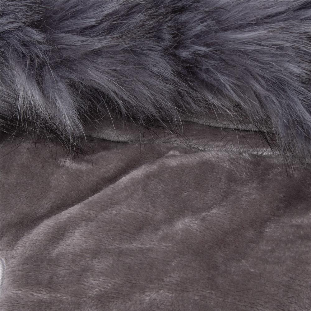 Sac iarna de bebelusi pentru carucior, marime universala, cu gluga, 90x45cm, gri