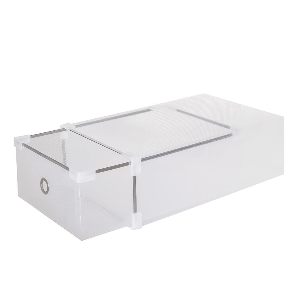 Set 10 cutii organizare pentru pantofi, 31x20x11, transparent