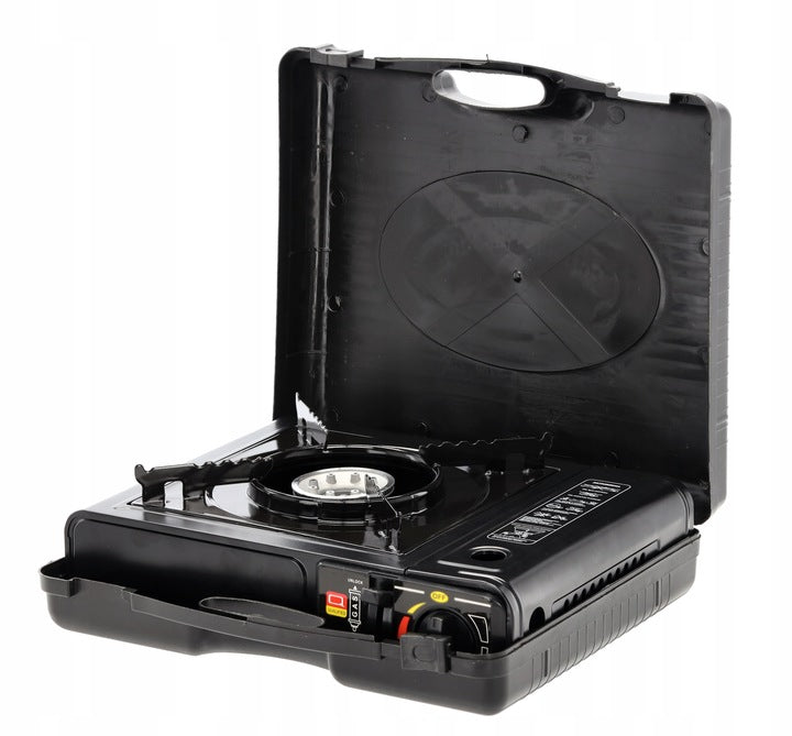 Aragaz portabil camping sau rulote, pentru cartuse cu gaz, 2500W, 34x26x9cm