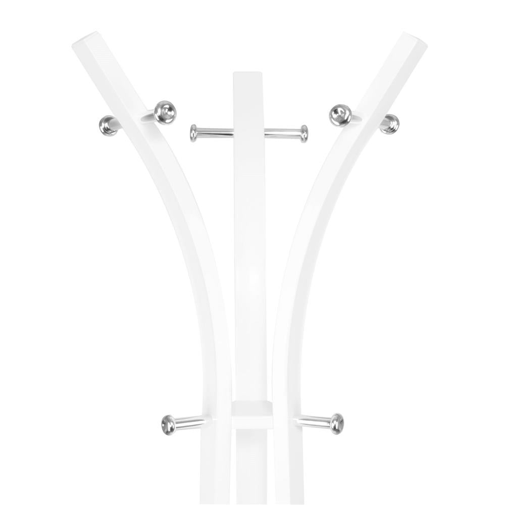 Cuier din metal Sersimo, 9 agatatoare, 180cm, alb