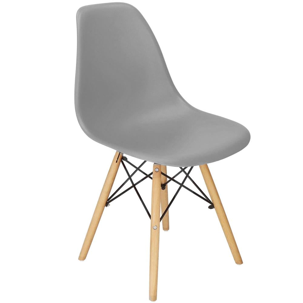 Scaun dining Scandinav pentru bucatarie, 38x42x82cm, gri inchis