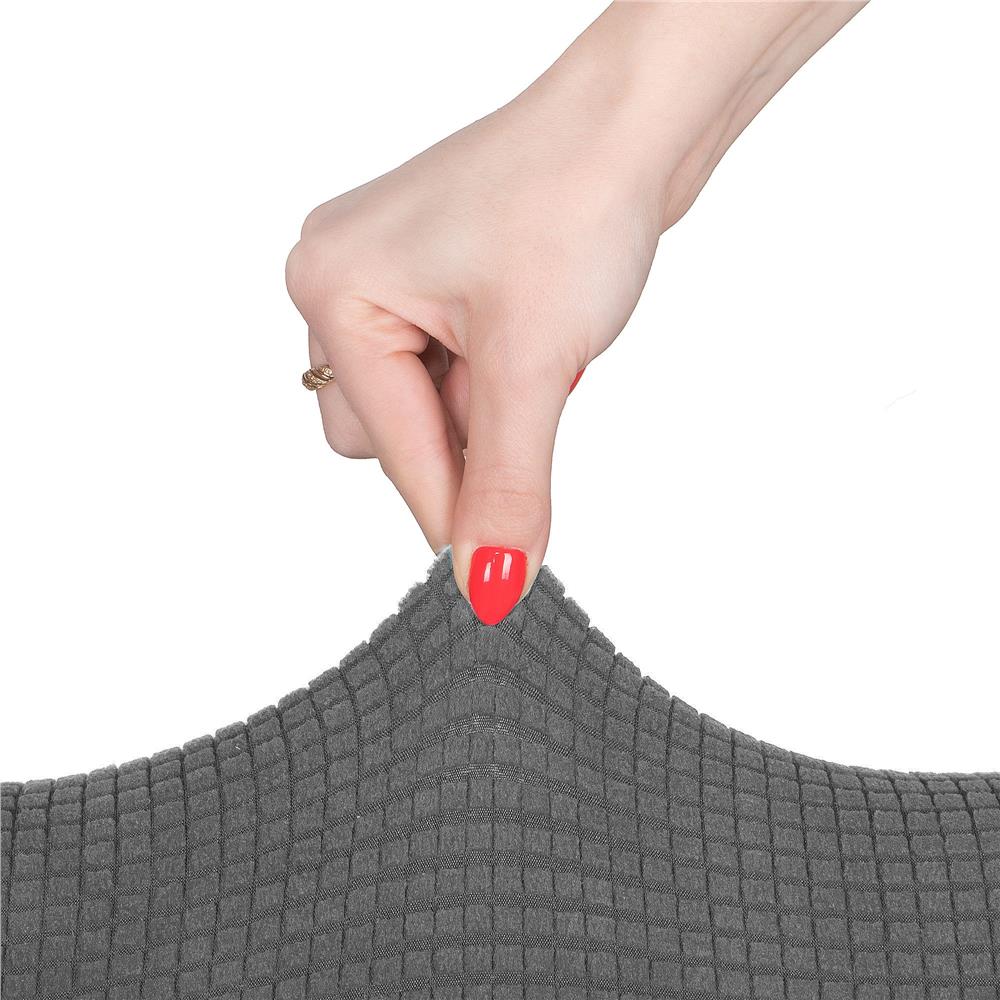 Husa universala pentru scaun, marime universala, poliester si spandex, 45 cm x 60 cm, gri