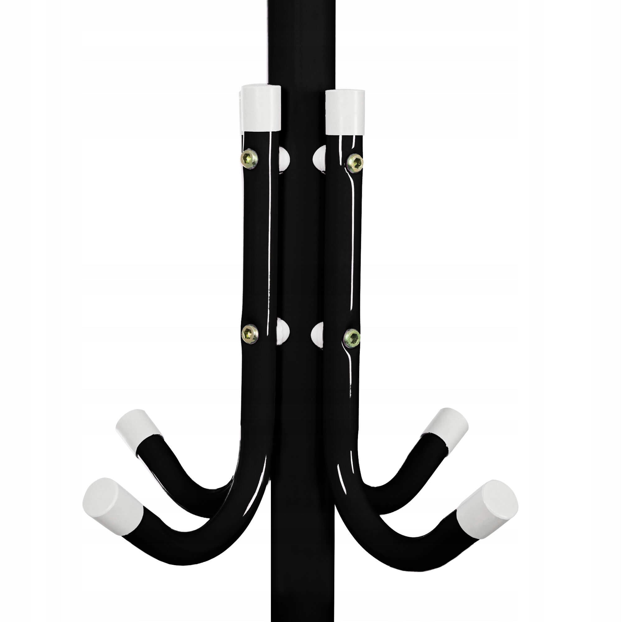 Cuier tip pom metalic Sersimo, 12 agatatoare, 177cm, negru