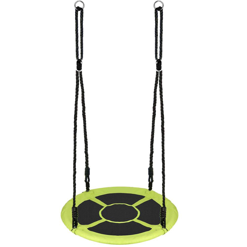 Leagan tip cuib Sersimo NS22, diametru 110cm, inaltime reglabila, pentru exterior, sarcina 150 kg, Verde Negru