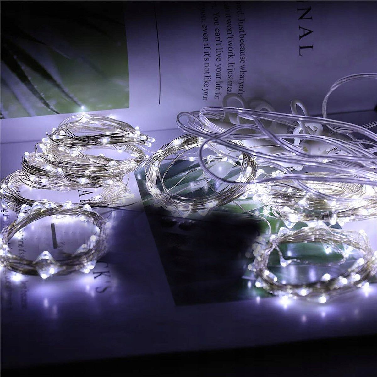 Ghirlanda luminoasa tip perdea 400 LED-uri, 3m, pentru interior/exterior, iluminare alba