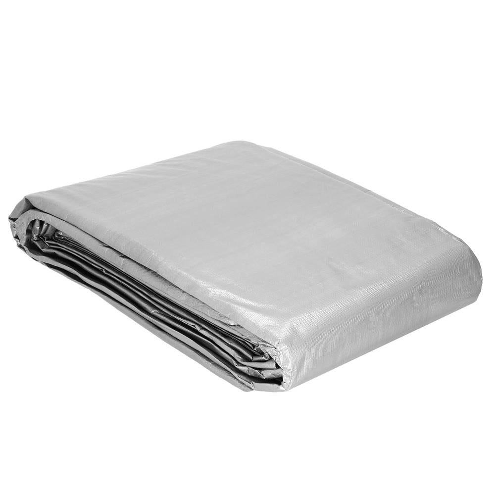 Prelata din polietilena impermeabila laminata, 270g/m2, 4x5m, gri