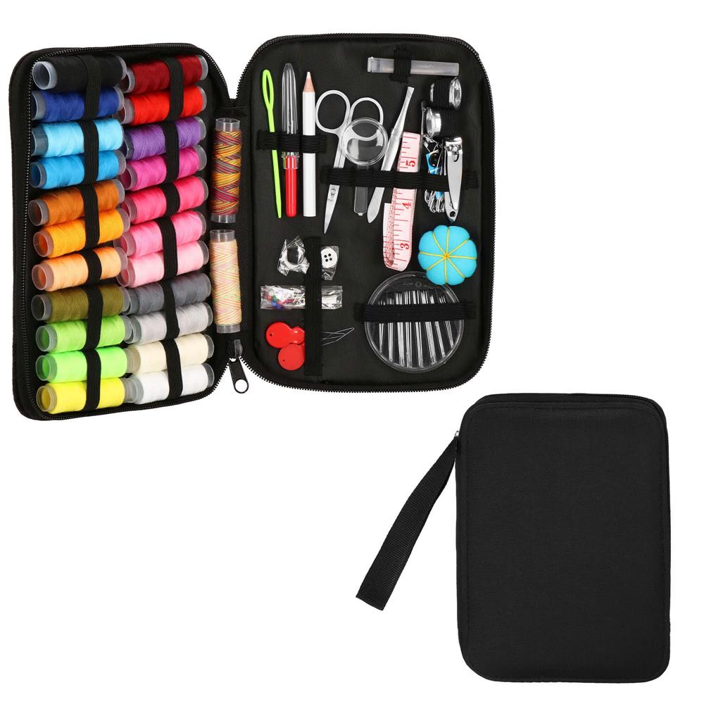 Set articole de cusut cu geanta de depozitare, 100 piese