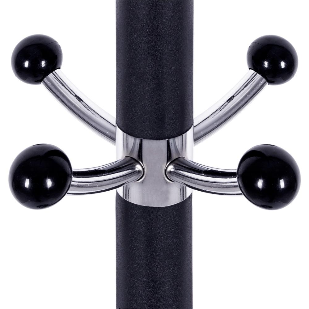 Cuier tip pom din metal Sersimo, 12 agatatoare, 174cm, negru