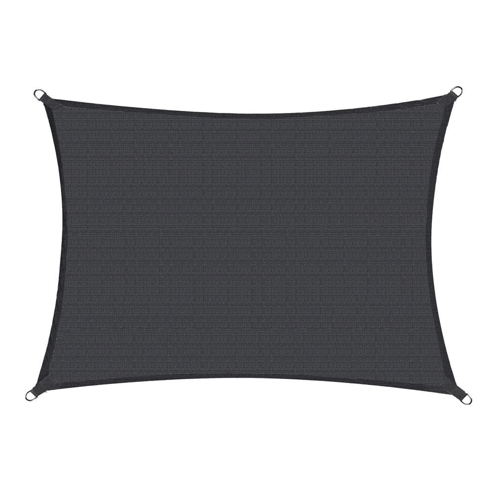 Copertina prelata de soare Sersimo SN165, dreptunghiulara, impermeabila cu protectie UV, 5x4m, gri inchis