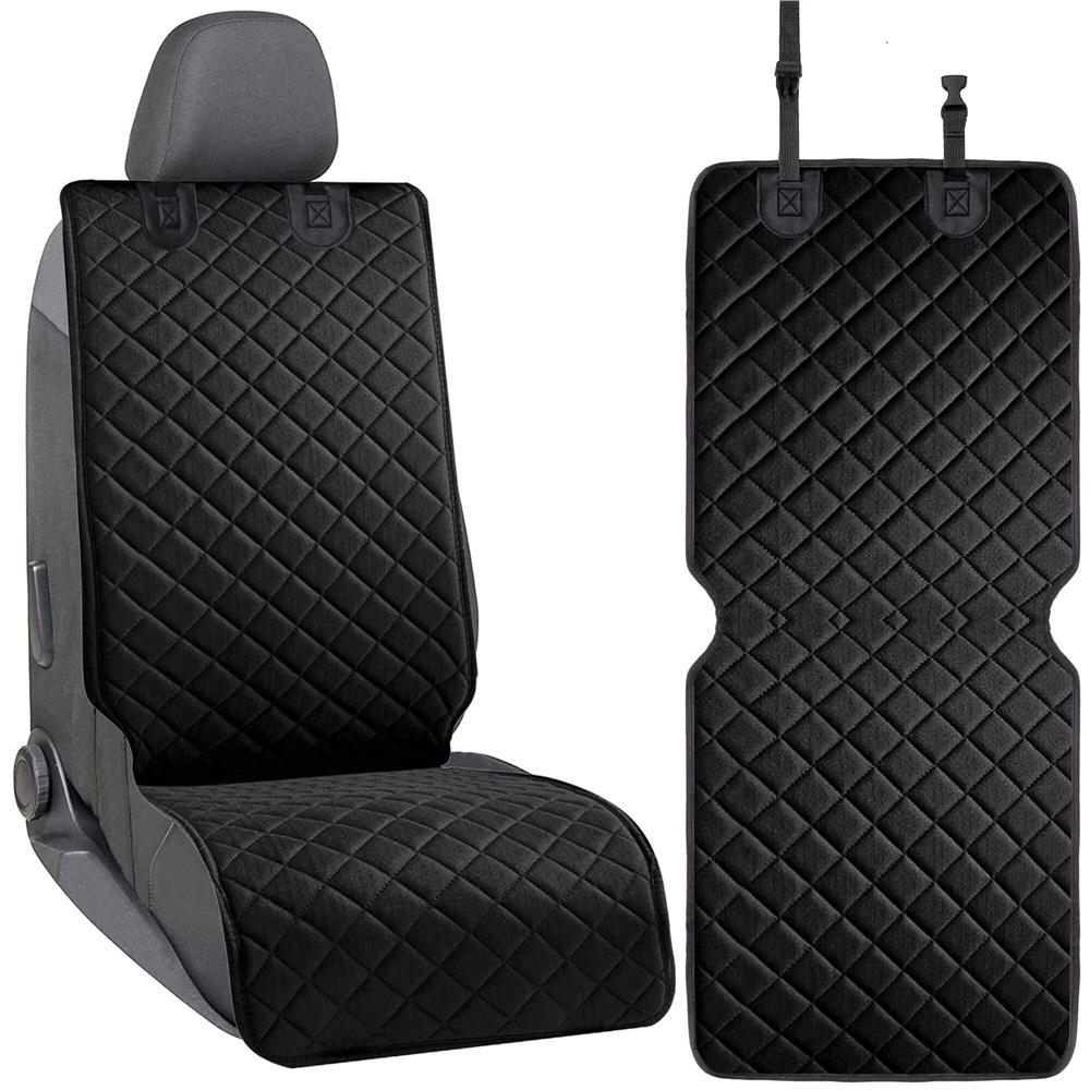 Husa scaun auto fata pentru animale de companie, impermeabila si antiderapanta, 122x51cm, negru