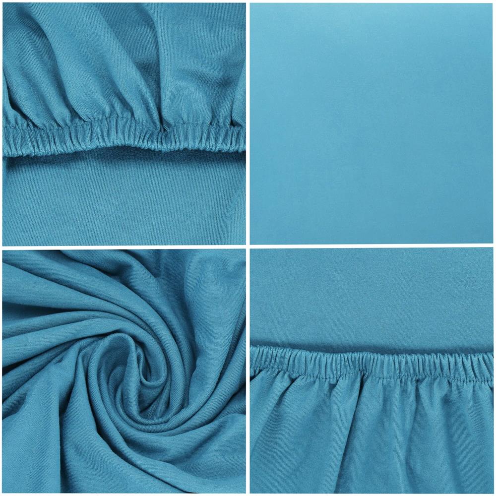 Husa pentru scaun, marime universala, poliester si spandex, albastru deschis