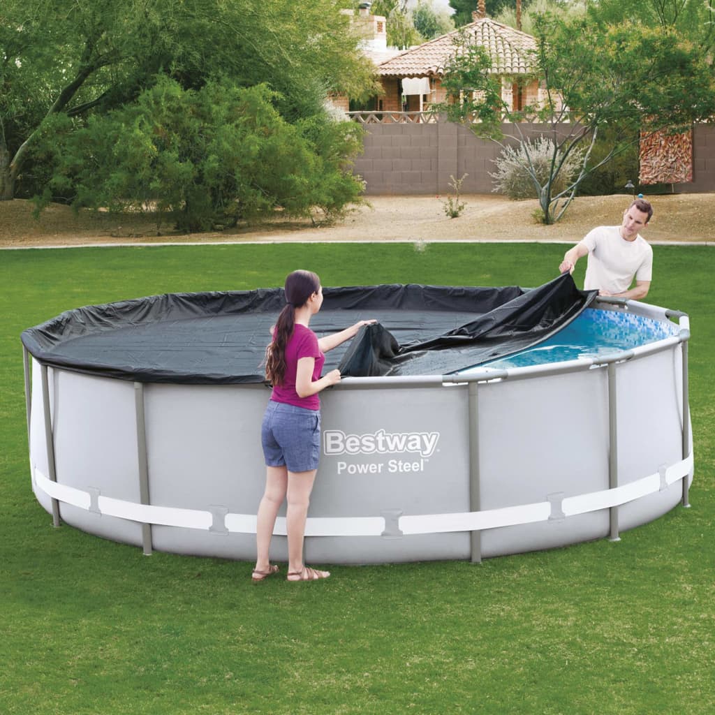 Prelata Bestway pentru piscina cu cadru metalic rotunda, 305cm